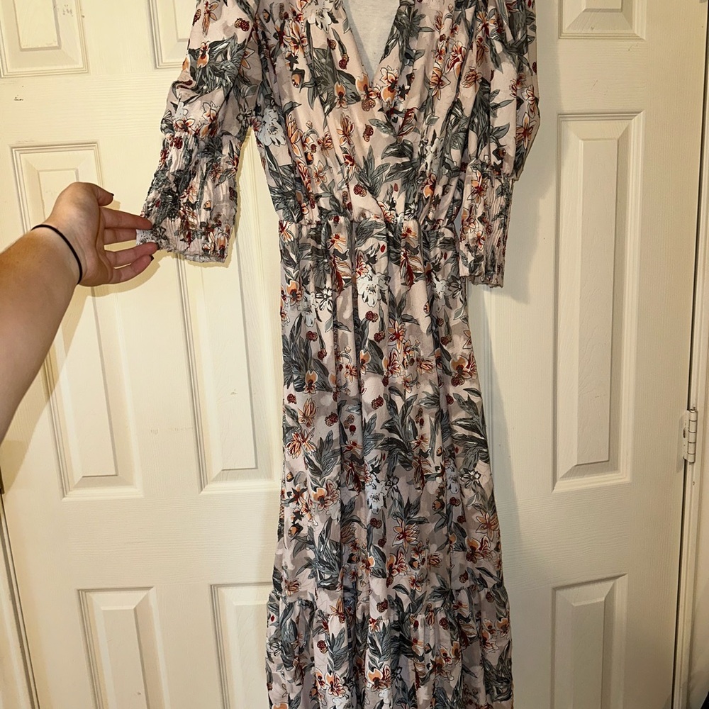 Floral Long Sleeve Maxi Dress